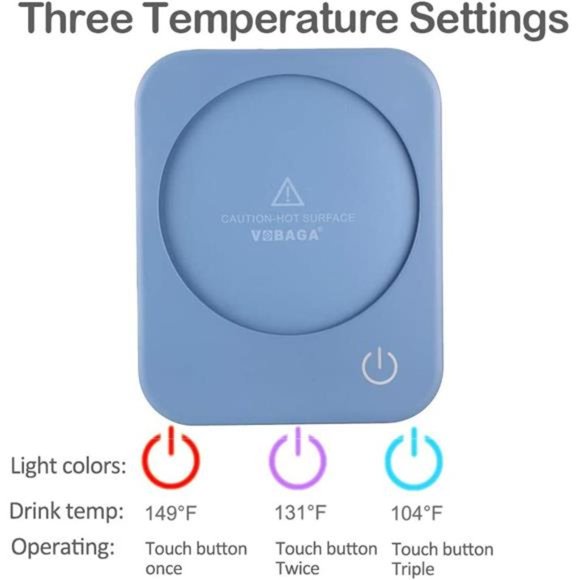 Coffee Mug Warmer, 4 Hours Auto Shut Off Cup Warmer for Office Home Desk Use - Picture 4 of 7